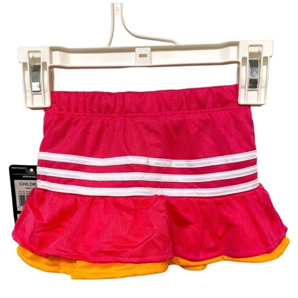 Adidas Girls Pink Athletic Skort - Picture 2 of 5